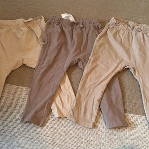 H&M Kids Leggings (3 pack) in Tan and Brown
